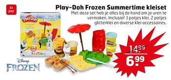 Aanbiedingen Play-doh frozen summertime kleiset - Play-Doh - Geldig van 03/10/2017 tot 15/10/2017 bij Trekpleister