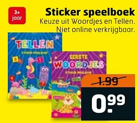 Aanbiedingen Sticker speelboek - Huismerk - Trekpleister - Geldig van 03/10/2017 tot 15/10/2017 bij Trekpleister