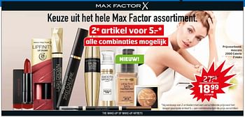 Aanbiedingen Mascara 2000 calorie - Max Factor - Geldig van 03/10/2017 tot 15/10/2017 bij Trekpleister