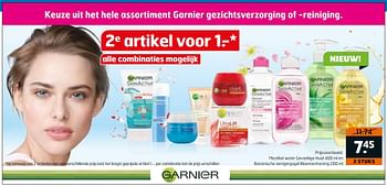 Aanbiedingen Micellair water gevoelige huid en botanische reinigingsgel bloemenhoning - Garnier - Geldig van 03/10/2017 tot 15/10/2017 bij Trekpleister