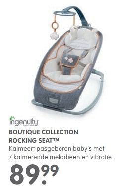 Aanbiedingen Boutique collection rocking seat - Ingenuity - Geldig van 03/10/2017 tot 29/10/2017 bij Prenatal