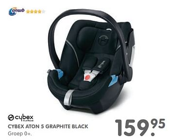 Aanbiedingen Cybex aton 5 graphite black - Cybex - Geldig van 03/10/2017 tot 29/10/2017 bij Prenatal