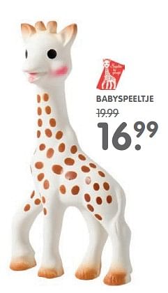 Aanbiedingen Babyspeeltje - Sophie de Giraf - Geldig van 03/10/2017 tot 29/10/2017 bij Prenatal