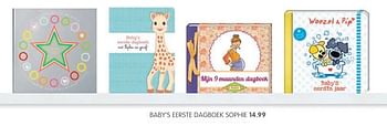 Aanbiedingen Baby`s eerste dagboek sophie - Huismerk - Prenatal - Geldig van 03/10/2017 tot 29/10/2017 bij Prenatal