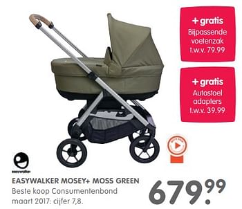 Aanbiedingen Easywalker mosey+ moss green - Easywalker - Geldig van 03/10/2017 tot 29/10/2017 bij Prenatal