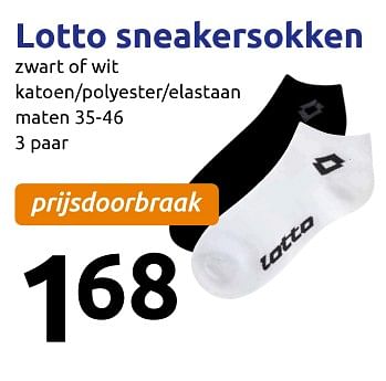 Aanbiedingen Lotto sneakersokken - Lotto - Geldig van 05/10/2017 tot 10/10/2017 bij Action