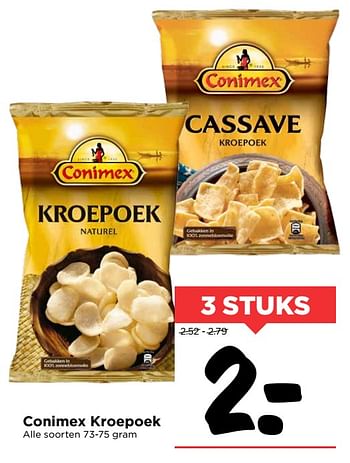 Aanbiedingen Conimex kroepoek - Conimex - Geldig van 08/10/2017 tot 14/10/2017 bij Vomar