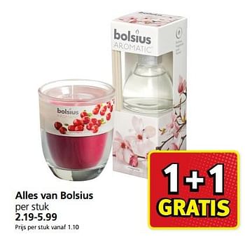 Aanbiedingen Alles van bolsius - Bolsius - Geldig van 09/10/2017 tot 15/10/2017 bij Jan Linders