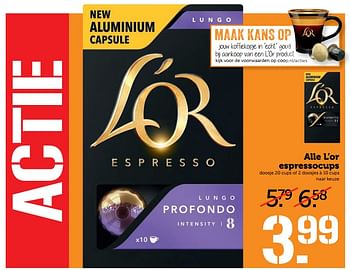 Aanbiedingen Alle l`or espressocups - Douwe Egberts - Geldig van 09/10/2017 tot 15/10/2017 bij Coop