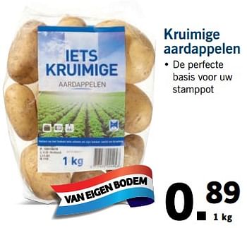 Aanbiedingen Kruimige aardappelen - Huismerk - Lidl - Geldig van 09/10/2017 tot 15/10/2017 bij Lidl