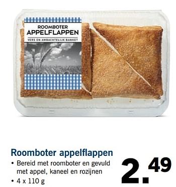 Aanbiedingen Roomboter appelflappen - Huismerk - Lidl - Geldig van 09/10/2017 tot 15/10/2017 bij Lidl