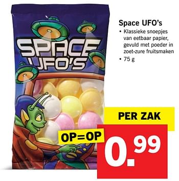 Aanbiedingen Space ufo`s - Huismerk - Lidl - Geldig van 09/10/2017 tot 15/10/2017 bij Lidl