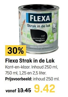 Aanbiedingen Flexa strak in de lak - Flexa - Geldig van 02/10/2017 tot 15/10/2017 bij Multimate