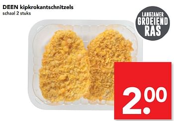 Aanbiedingen Deen kipkrokantschnitzels - Huismerk deen supermarkt - Geldig van 08/10/2017 tot 14/10/2017 bij Deen Supermarkten