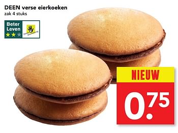 Aanbiedingen Deen verse eierkoeken - Huismerk deen supermarkt - Geldig van 08/10/2017 tot 14/10/2017 bij Deen Supermarkten