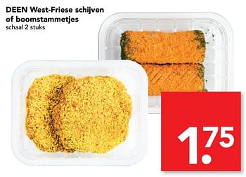 Aanbiedingen Deen west-friese schijven of boomstammetjes - Huismerk deen supermarkt - Geldig van 08/10/2017 tot 14/10/2017 bij Deen Supermarkten