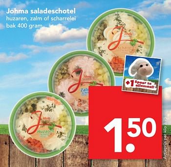 Aanbiedingen Johma saladeschotel - Johma - Geldig van 08/10/2017 tot 14/10/2017 bij Deen Supermarkten