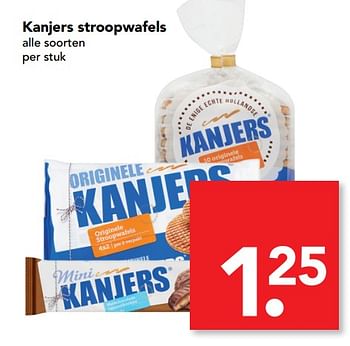 Aanbiedingen Kanjers stroopwafels - Kanjers - Geldig van 08/10/2017 tot 14/10/2017 bij Deen Supermarkten