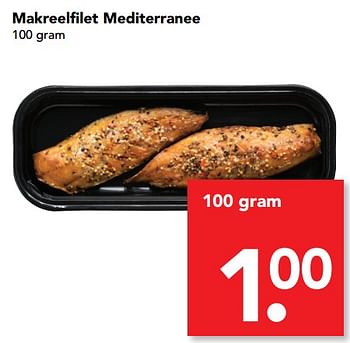 Aanbiedingen Makreelfilet mediterranee - Huismerk deen supermarkt - Geldig van 08/10/2017 tot 14/10/2017 bij Deen Supermarkten