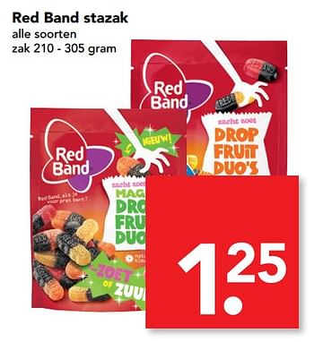 Aanbiedingen Red band stazak - Red band - Geldig van 08/10/2017 tot 14/10/2017 bij Deen Supermarkten