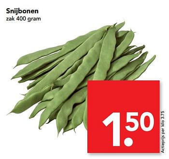 Aanbiedingen Snijbonen - Huismerk deen supermarkt - Geldig van 08/10/2017 tot 14/10/2017 bij Deen Supermarkten