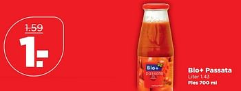 Aanbiedingen Bio+ passata - Bio+ - Geldig van 08/10/2017 tot 14/10/2017 bij Plus