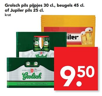 Aanbiedingen Grolsch pils pijpjes, beugels. of jupiler pils - Huismerk deen supermarkt - Geldig van 08/10/2017 tot 14/10/2017 bij Deen Supermarkten