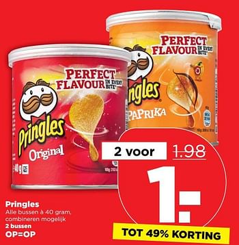 Aanbiedingen Pringles - Pringles - Geldig van 08/10/2017 tot 14/10/2017 bij Plus