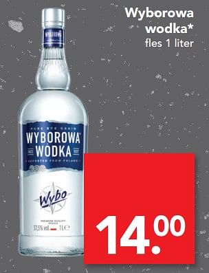 Aanbiedingen Wyborowa wodka - Wyborowa - Geldig van 08/10/2017 tot 14/10/2017 bij Deen Supermarkten