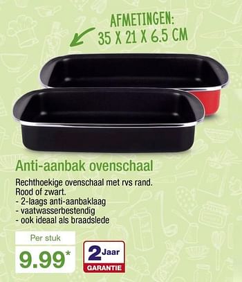 Aanbiedingen Anti-aanbak ovenschaal - Huismerk - Aldi - Geldig van 09/10/2017 tot 15/10/2017 bij Aldi