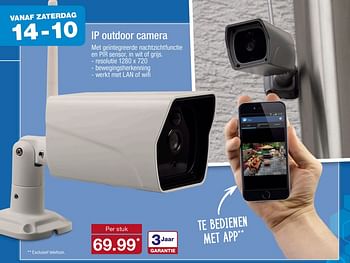 Aanbiedingen Ip outdoor camera - Huismerk - Aldi - Geldig van 09/10/2017 tot 15/10/2017 bij Aldi