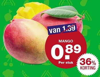 Aanbiedingen Mango - Huismerk - Aldi - Geldig van 09/10/2017 tot 15/10/2017 bij Aldi