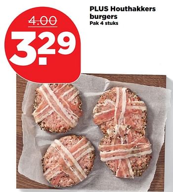 Aanbiedingen Plus houthakkers burgers - Huismerk - Plus - Geldig van 08/10/2017 tot 14/10/2017 bij Plus