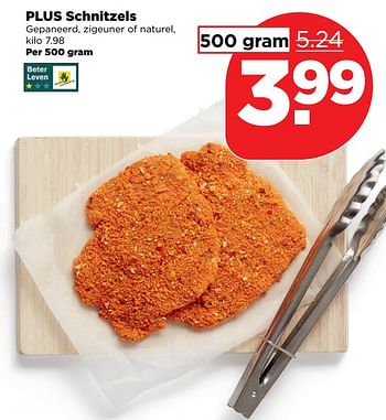 Aanbiedingen Plus schnitzels - Huismerk - Plus - Geldig van 08/10/2017 tot 14/10/2017 bij Plus