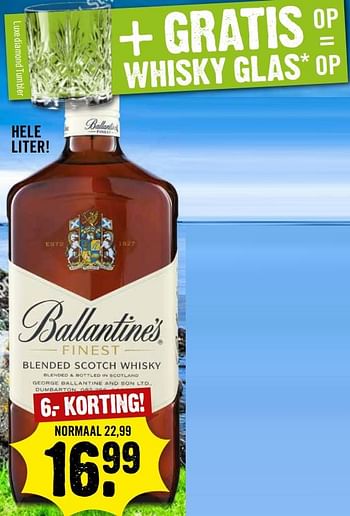 Aanbiedingen Ballantine`s - Ballantine's - Geldig van 08/10/2017 tot 14/10/2017 bij Dirk III