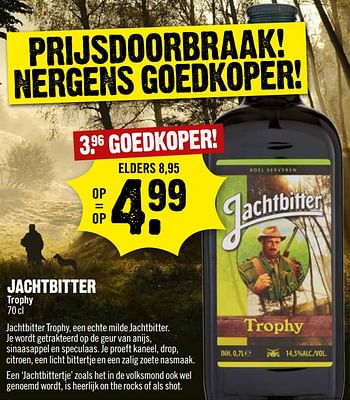 Aanbiedingen Jachtbitter trophy - Jachtbitter - Geldig van 08/10/2017 tot 14/10/2017 bij Dirk III