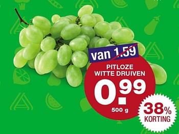 Aanbiedingen Pitloze witte druiven - Huismerk - Aldi - Geldig van 09/10/2017 tot 15/10/2017 bij Aldi