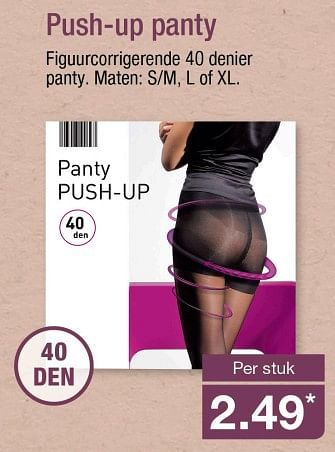 Aanbiedingen Push-up panty - Huismerk - Aldi - Geldig van 09/10/2017 tot 15/10/2017 bij Aldi