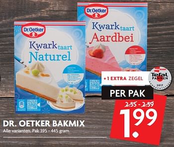Aanbiedingen Dr. oetker bakmix - Dr. Oetker - Geldig van 08/10/2017 tot 14/10/2017 bij Deka Markt