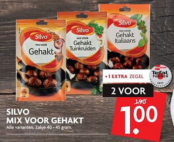 Aanbiedingen Silvo mix voor gehakt - Silvo - Geldig van 08/10/2017 tot 14/10/2017 bij Deka Markt