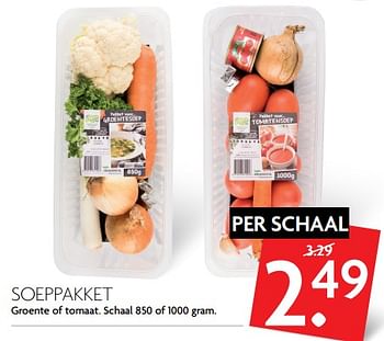 Aanbiedingen Soeppakket groente of tomaat - Huismerk - Deka Markt - Geldig van 08/10/2017 tot 14/10/2017 bij Deka Markt
