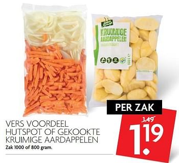 Aanbiedingen Vers voordeel hutspot of gekookte kruimige aardappelen - Huismerk - Deka Markt - Geldig van 08/10/2017 tot 14/10/2017 bij Deka Markt
