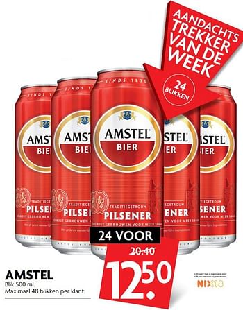 Aanbiedingen Amstel - Amstel - Geldig van 08/10/2017 tot 14/10/2017 bij Deka Markt