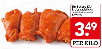 Aanbiedingen De betere kip kipbraadsticks - Huismerk - Em-té - Geldig van 08/10/2017 tot 14/10/2017 bij Em-té