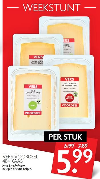 Aanbiedingen Vers voordeel 48+ kaas - Huismerk - Deka Markt - Geldig van 08/10/2017 tot 14/10/2017 bij Deka Markt
