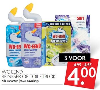 Aanbiedingen Wc eend reiniger of toiletblok - WC Eend - Geldig van 08/10/2017 tot 14/10/2017 bij Deka Markt