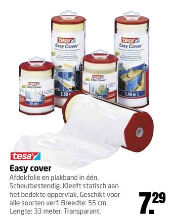 Aanbiedingen Easy cover - Tesa - Geldig van 09/10/2017 tot 22/10/2017 bij Formido