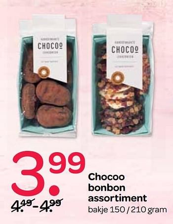 Aanbiedingen Chocoo bonbon assortiment - Huismerk - Spar  - Geldig van 05/10/2017 tot 18/10/2017 bij Spar