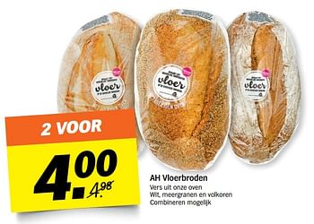 Aanbiedingen Ah vloerbroden - Huismerk - Albert Heijn - Geldig van 09/10/2017 tot 15/10/2017 bij Albert Heijn