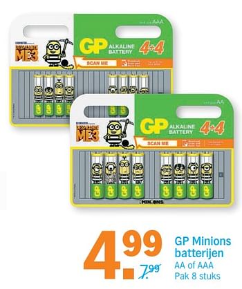 Aanbiedingen Gp minions batterijen - GP - Geldig van 09/10/2017 tot 15/10/2017 bij Albert Heijn